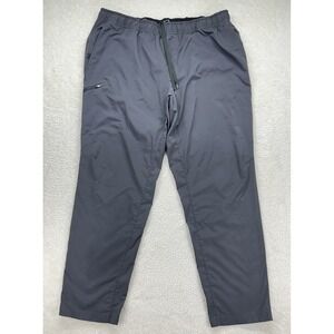 Eddie Bauer Pants 2XL‎ Draw String Stretch Mens 96% Polyester 4% Spandex Gray